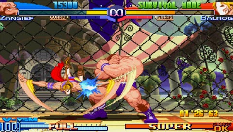 Pulsa aqui para ver la imagen a tamao completo
 ============== 
Street Fighter Alpha 3 Max (PSP)
Palabras clave: Street Fighter Alpha 3 Max (PSP)