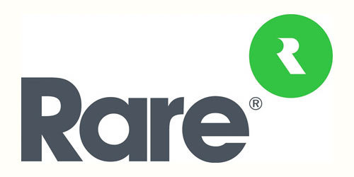 Nuevo logo Rare verde círculo