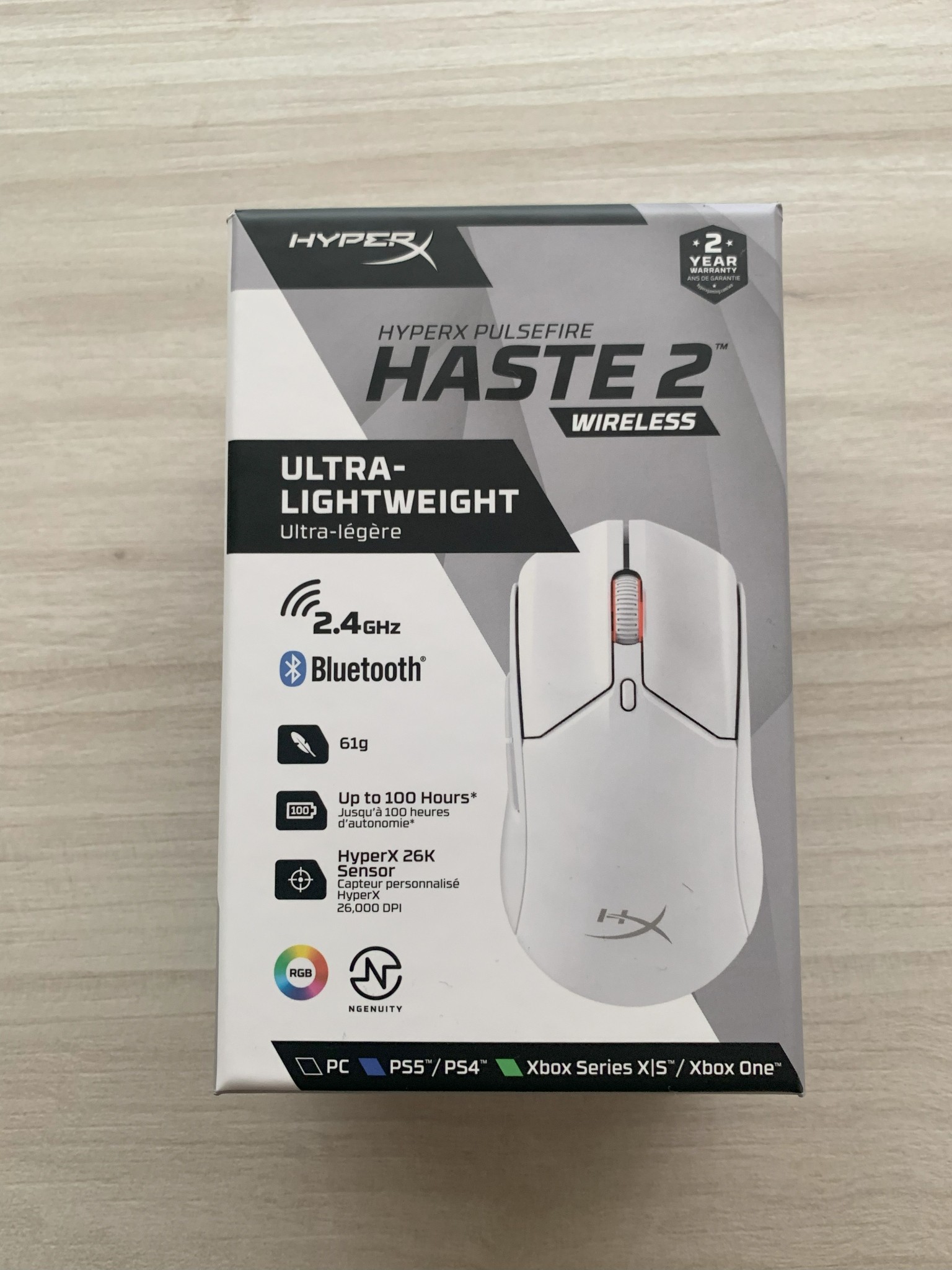 Pulsa aqui para ver la imagen a tamao completo
 ============== 
HyperX Pulsefire Haste 2 Wireless
